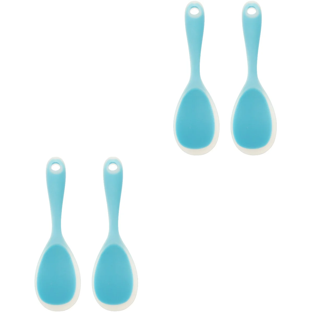 

4 Household Rice Paddles Wear-resistant Rice Scoopers Convenient Rice Spatulas