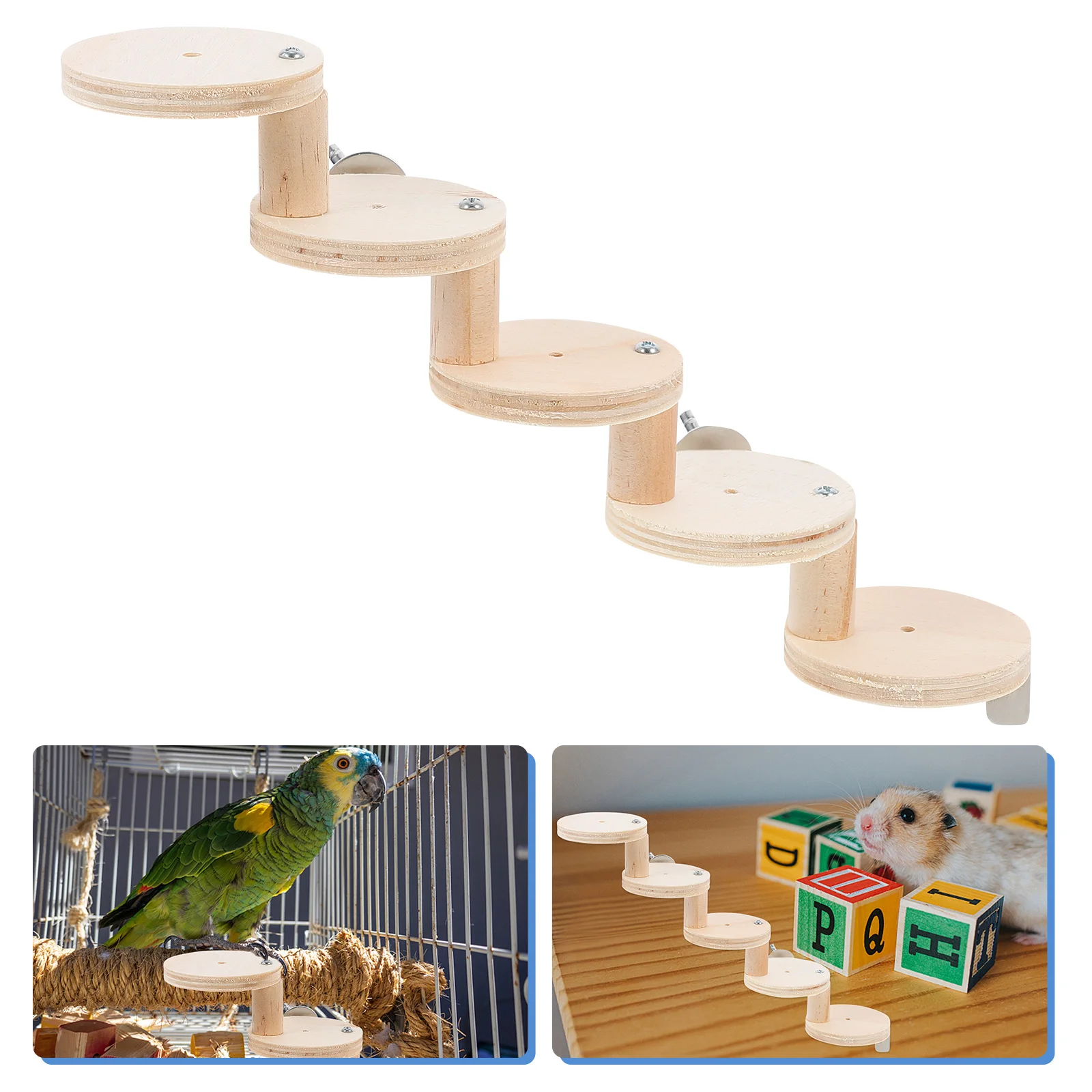 

Ladder Wooden Hamster Chinchilla Bridgerodents Chewing Pets Small Glider Sugar Suspension Living Rat System Gym Playground Mice