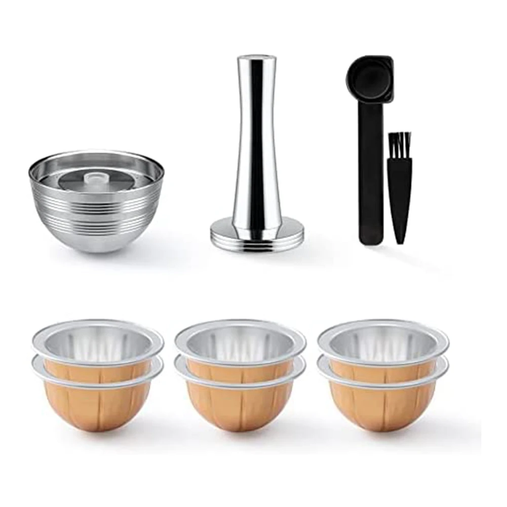 

Stainless Steel Reusable for Vertuo Capsules ONLY for VERTUOLINE NEXT Refillable Aluminum VERTUOLINE Pods