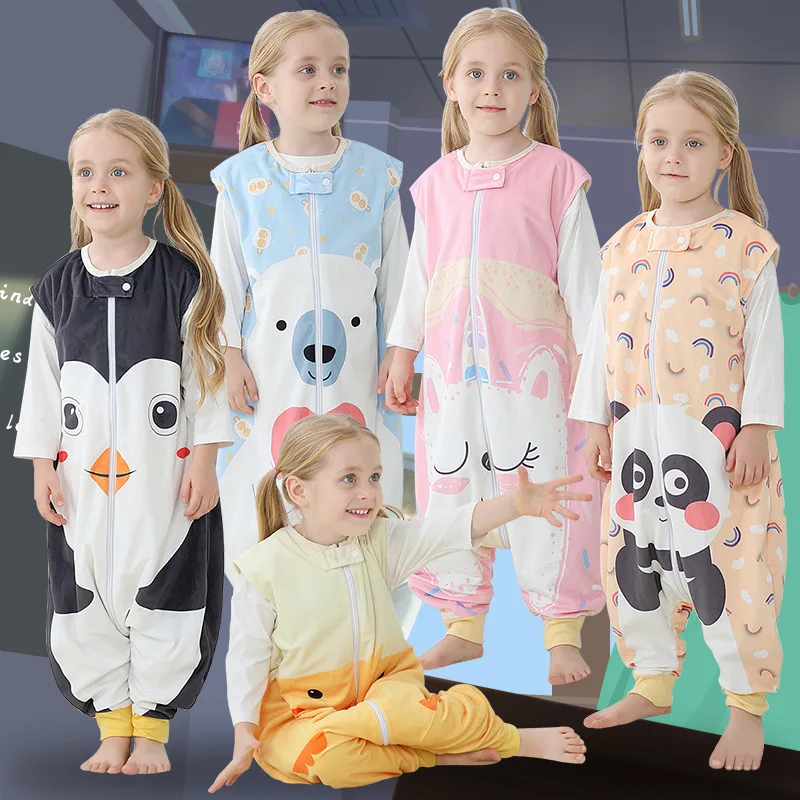 

Boys Girls One-piece Animal Unicorn Penguin Panda Pajamas Zipper Jumpsuit Rompers Kid Cartoon Halloween Cosplay Onesies Costume
