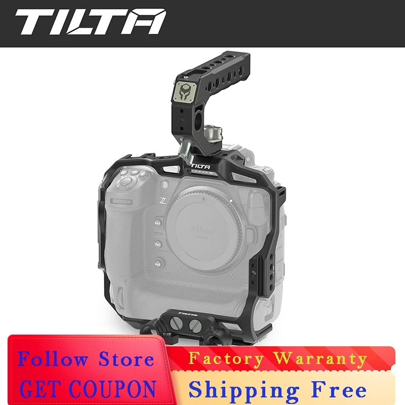 

TILTA TA-T31-FCC-B Full Camera Cage Black for Nikon Z9 /Advanced Left Side Handle Attachment Type VI / Quick Release Top Handle