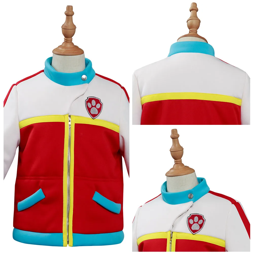 

Clearance Captain Ryder Cosplay Costume Kids Children Jacket Coat Top Halloween Carnival Suit