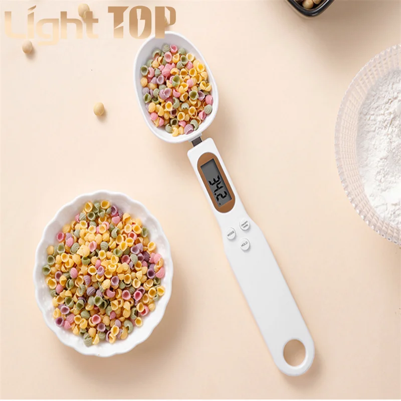 

Цифровые кухонные весы с ЖК-дисплеем, портативная фотомагнитная ложка для измерения веса 500 г/0,1 г, электронные фотоаксессуары