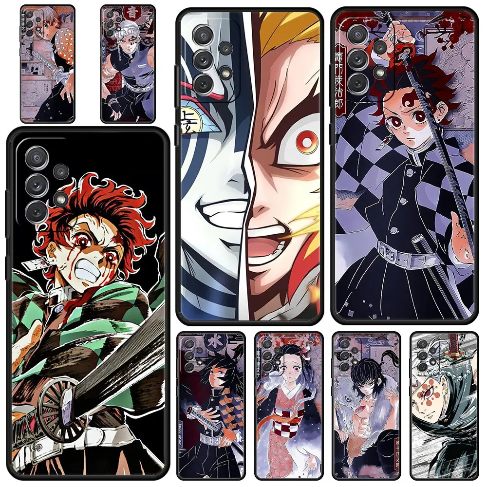 

Anime Demon Slayer Phone Case for Samsung A51 A71 A21S A12 A11 A31 A41 A52 A32 A01 A23 A33 A53 A73 A03S A13 5G A72 A54 A34 Cover