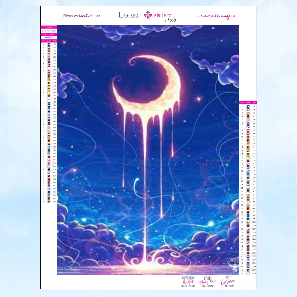 Акварельная алмазная живопись пейзаж полная круглая вышивка небо искусство