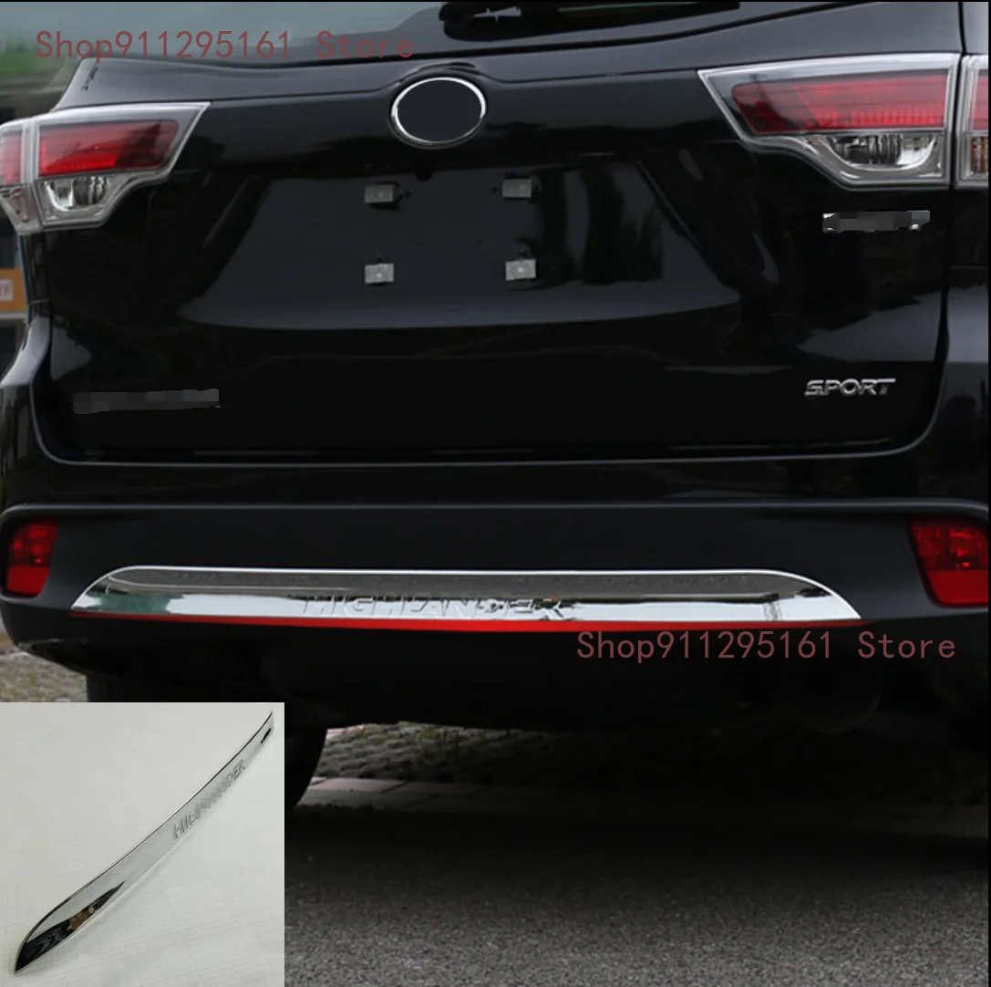 

1 шт. для Toyota Highlander 2015-2019, хромированная крышка заднего бампера, декоративная защита, накладка, автомобильные аксессуары