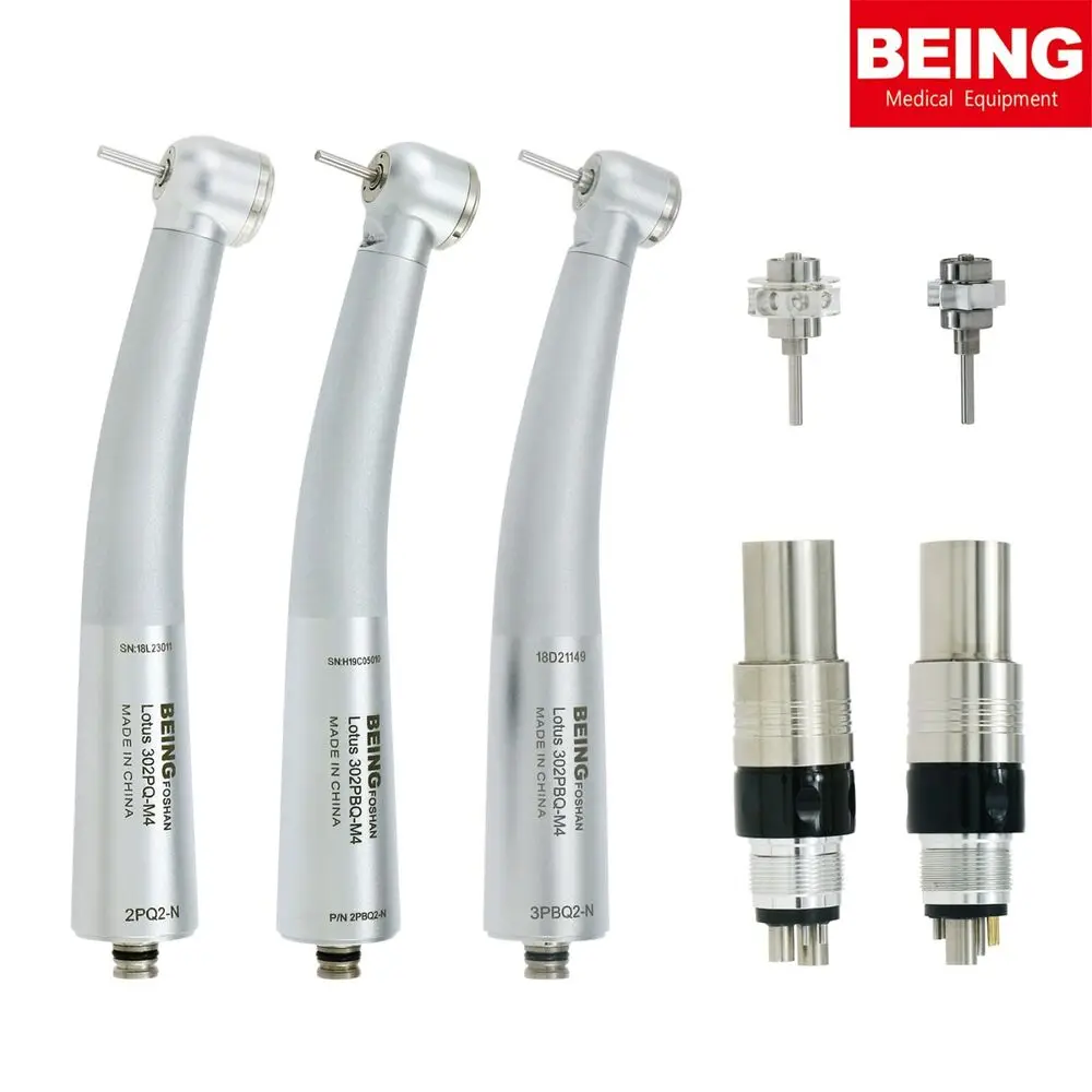 

BEING Dental Fiber Optic High Speed Turbine Handpiece fit NSK Phatelus Coupling 4Holes 6Holes