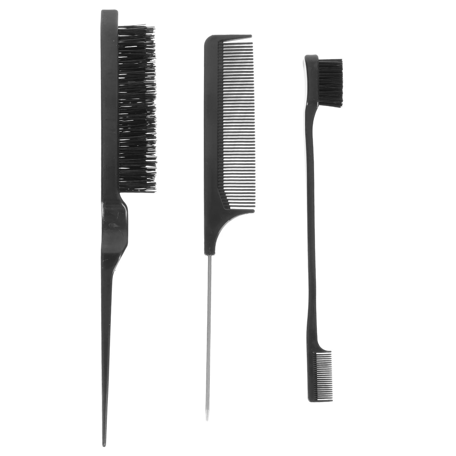 

Comb Rat Tail Haircombs Hairdressing Brush Eyelash Styling Salon Forbarber Set Brushes Makeup Metal Tool Brow Blending Lash