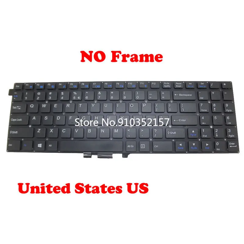 6-80-W55S1-010-1 6-80-W5500-012-1 Клавиатура США для W550EU MP-12C93US-4303W 430W 4307 MP-12C93U4-4303W английский 6-80-W5501-011-1