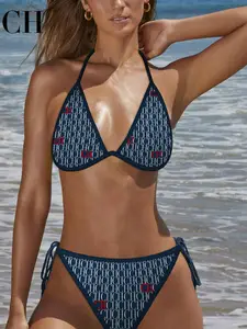 bikini triangulo suits – Compra triangulo piece suits con envío gratis en AliExpress version