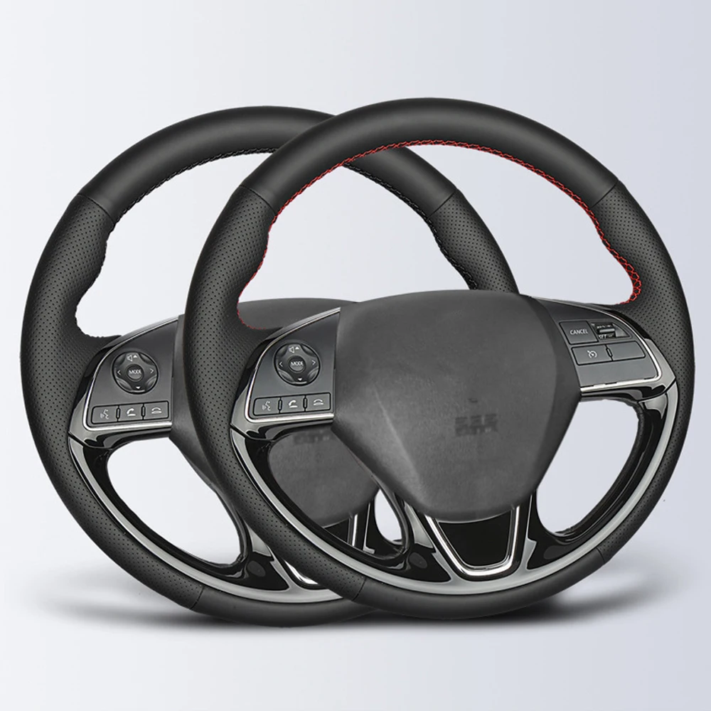 RAYFONE кожаный прошитый вручную чехол рулевого колеса автомобиля для Mitsubishi Outlander 2016