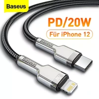 baseus pd 20w usb type c cable for iphone 12 11 pro max x xr xs 18w fast charging charger usbc cable for ipad type c data cord