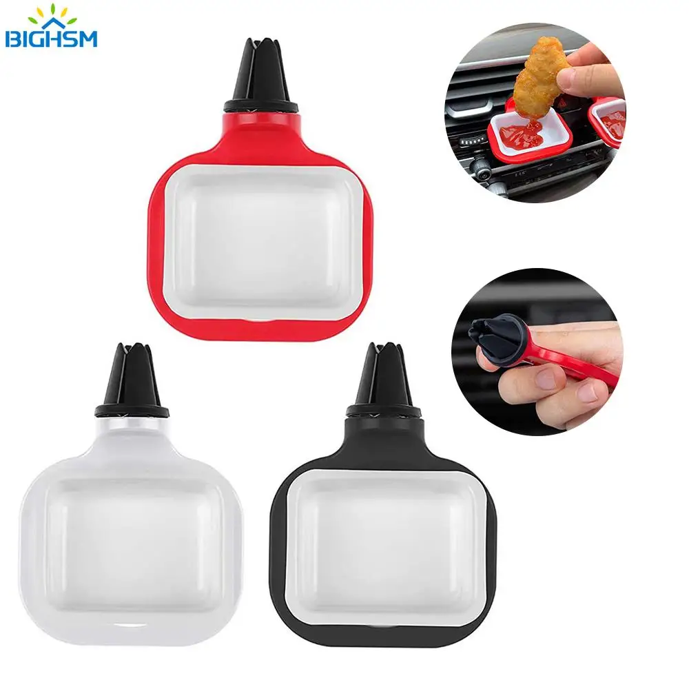 

2PCS Portable Universal Car French Fries Holder Sauce Stand Dip Clip Car Ketchup Rack Dipping Sauces Car Interior Car Styling
