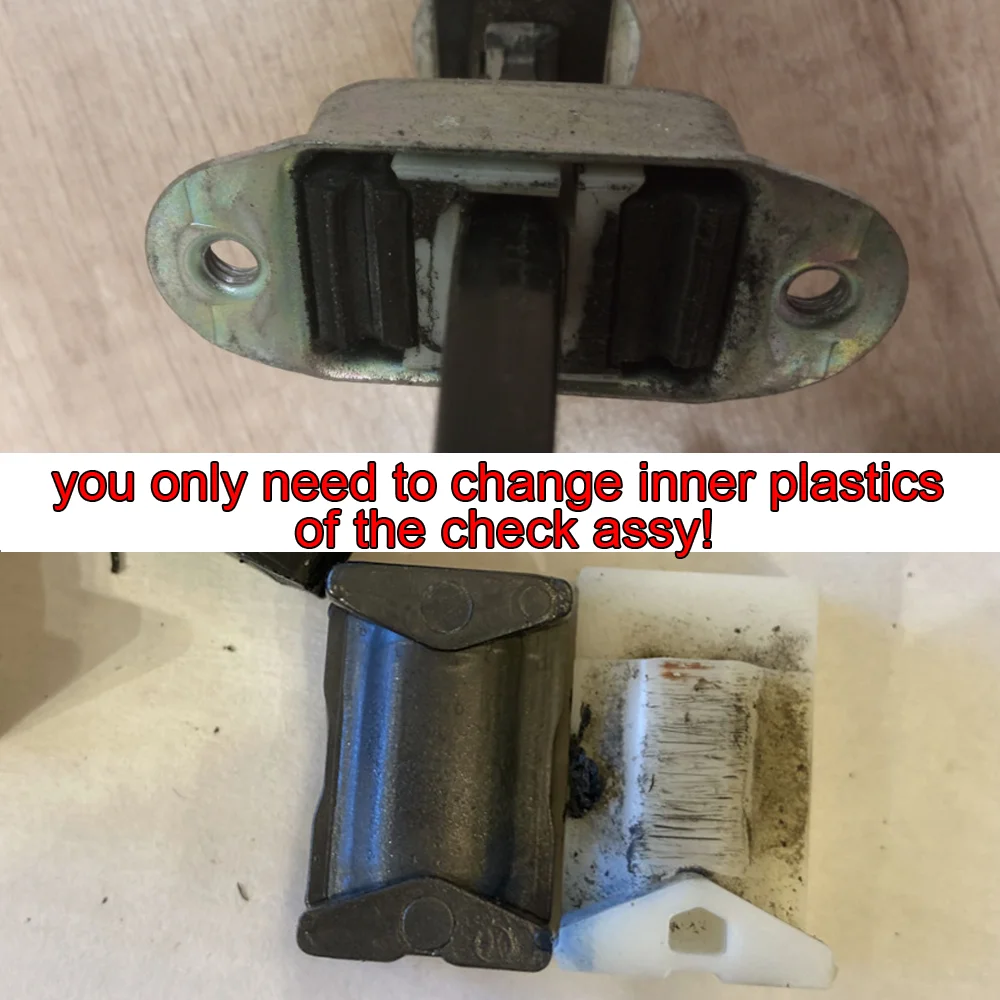 Фото 4x для Nissan Xterra N50 Navara Frontier D40 2005-2021, ремешок для проверки автомобильной двери, комплект для ремонта ограничителей, заглушка, изменение внутренней пластмассы №4