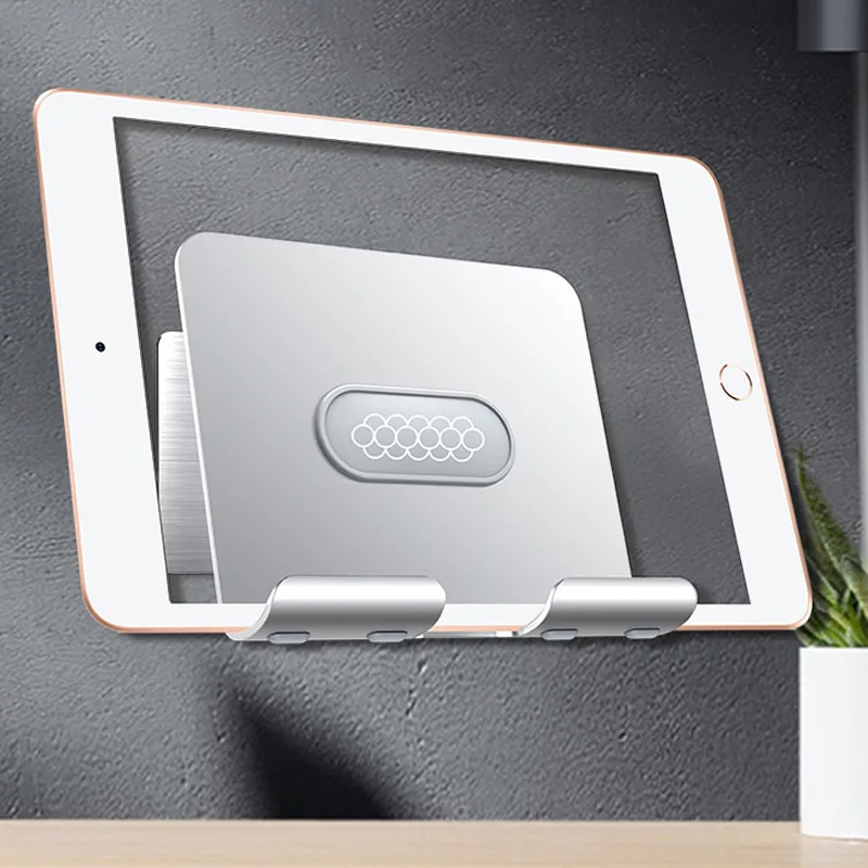 

Aluminum Wall Mount Phone Tablet Holder Stand Flodable Adjustable 4-13 inches Tablet Phone Wall Bracket for iPad Pro 12.9