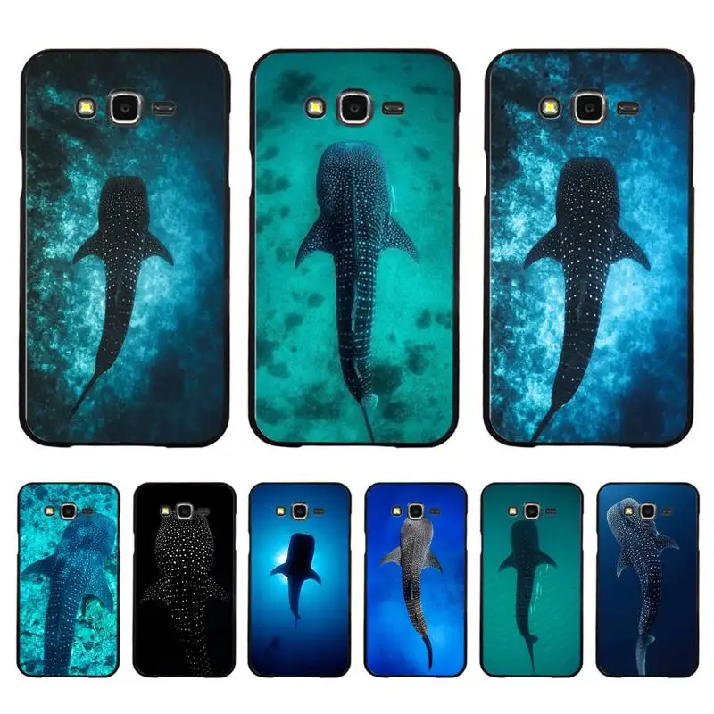 

Ocean Whale Shark Swimming Phone Case for Samsung J8 J7 Core Dou J6 J4 plus J5 J2 Prime A21 A10s A8 A02 cover