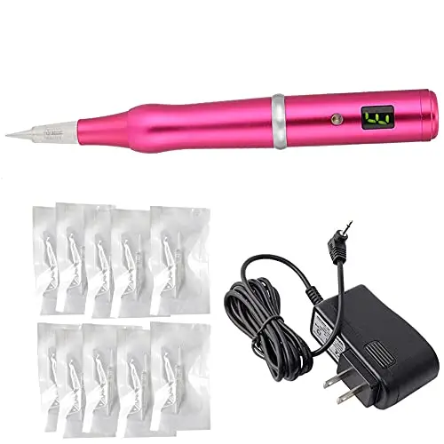 Wireless Permanent Makeup Machine PMU Eyebrow Tattoo Machine Pen Digital For Microblading Eyeliner Lip with 10pcs Needles