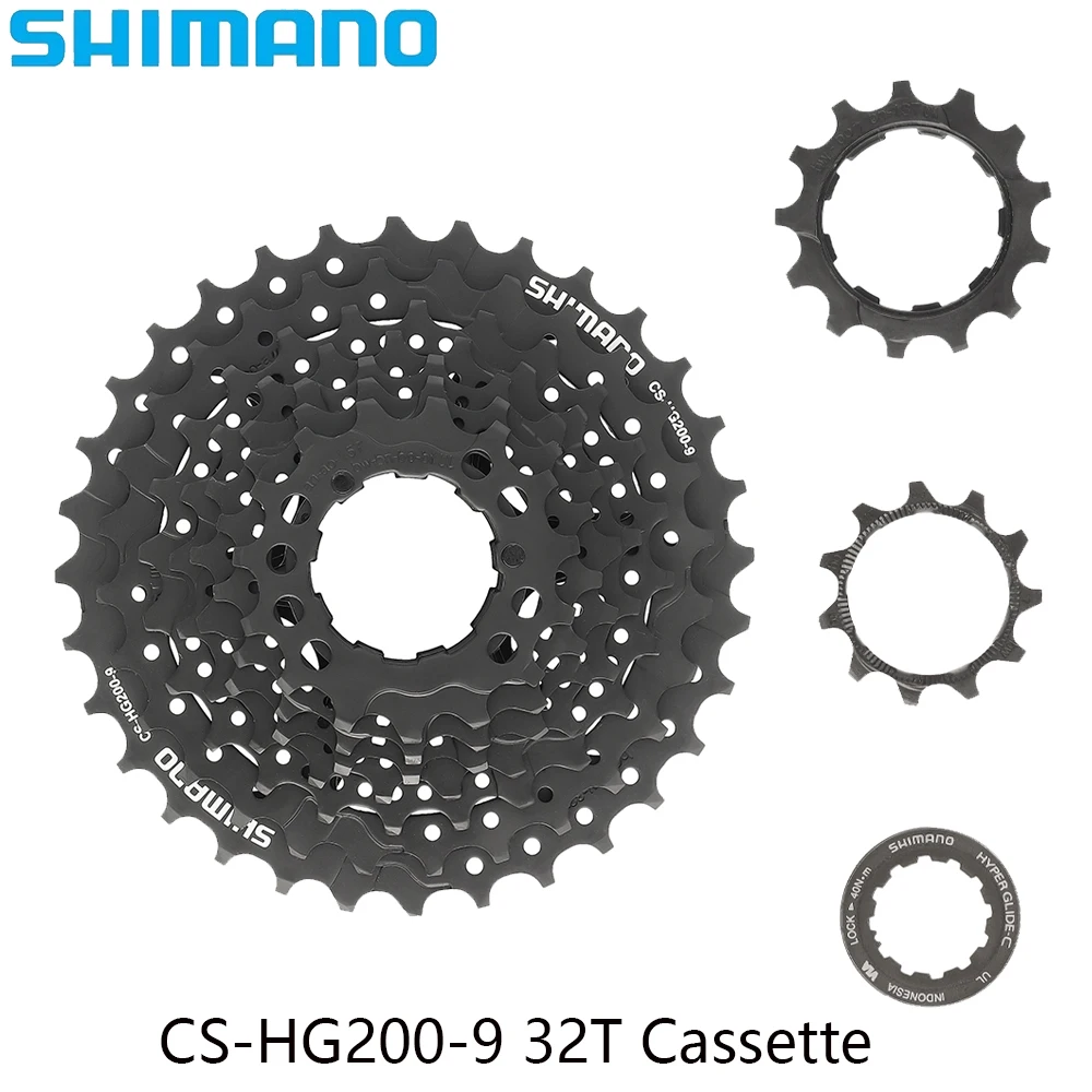 SHIMANO 9-скоростной велосипедный переключатель CS-HG200-9 11-32/34/36T Sunshine 9s 11-36/40/42T кассета