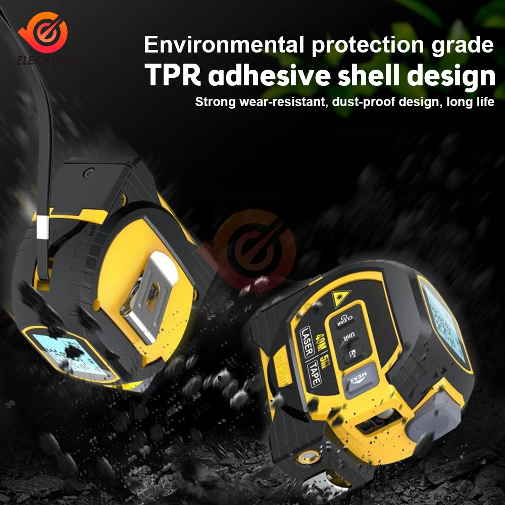 

Лазерный измеритель расстояния, измерительная лазерная рулетка, цифровой лазерный дальномер, цифровая электронная рулетка из нержавеющей ...