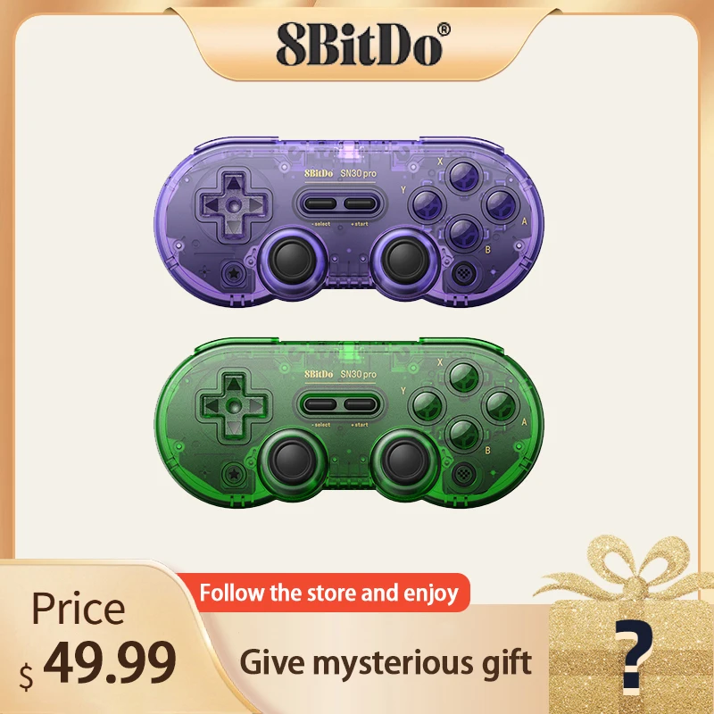 8BitDo SN30 Pro Game Controller for Nintendo Switch Android MacOS Steam Windows PC Joystick Wireless Bluetooth Gamepad