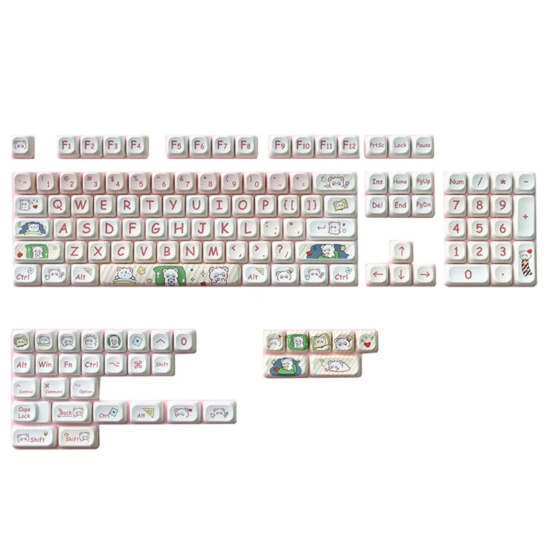 Очки Panda Keycaps MOTProfile 137Keys Dye Sublimations 64 84 96 Макеты 87HC