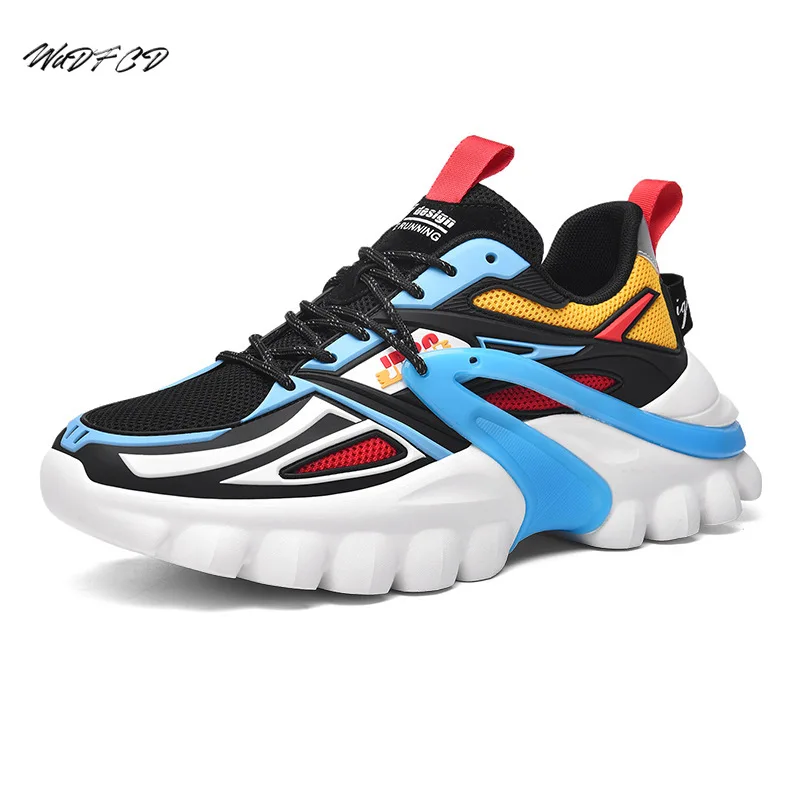 

Mens Chunky Sneakers Fashion Causal Mesh Breathable Height Increased Platform Shoes Trend Plus Size 46 Colorful Running Shoes
