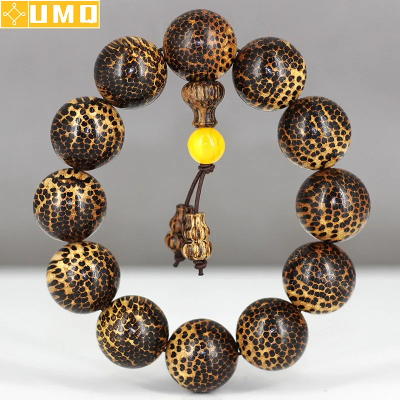 

Umq Snake Scale Wood Buddha Beads Buddhist Culture Prayer Buddha Beaded Seed Bracelets Charm Beads Bracelet Jewelry Gift