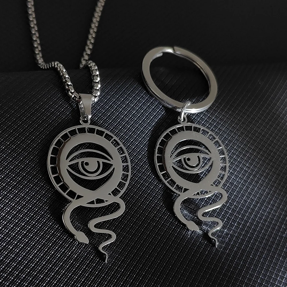 Женский ювелирный комплект из колье и серёг нержавеющей стали