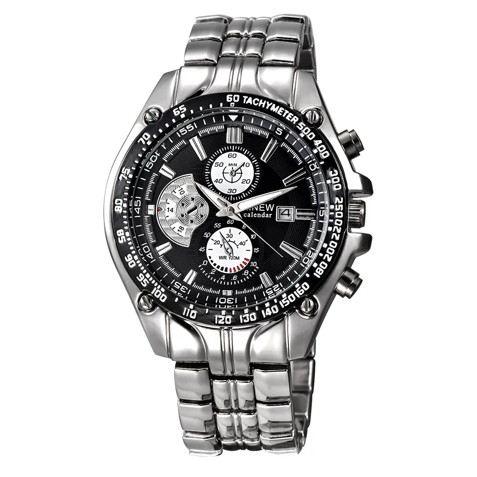 

Men'S Fashion Watches Luxury Business Male Analog Quartz Wristwatch Stainless Steel Calendar Sport Quartz Wrist Watch Relojes