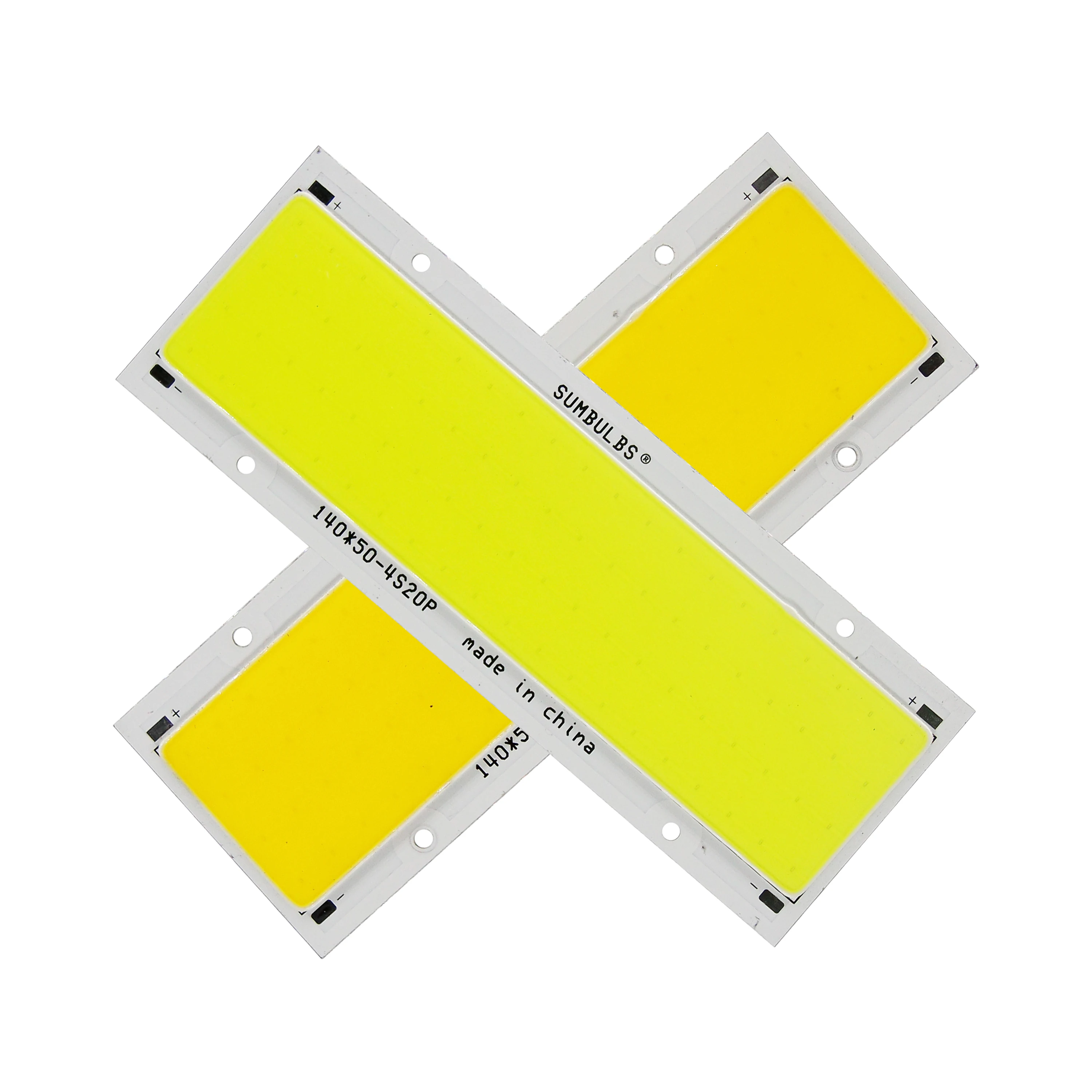 12 В постоянного тока светодиодный COB 20 Вт супер яркий 140x50 мм прямоугольный с