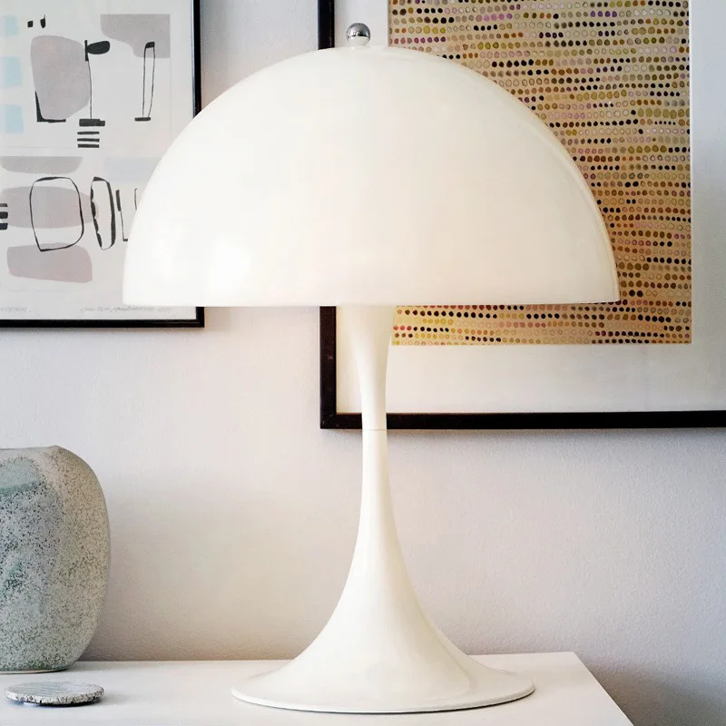 

Nordic Mushroom Table Lamp For Bedroom Livingroom Led Desk Night Light Indoor Lighting Modern Home Décor Acrylic Lampshade Gift