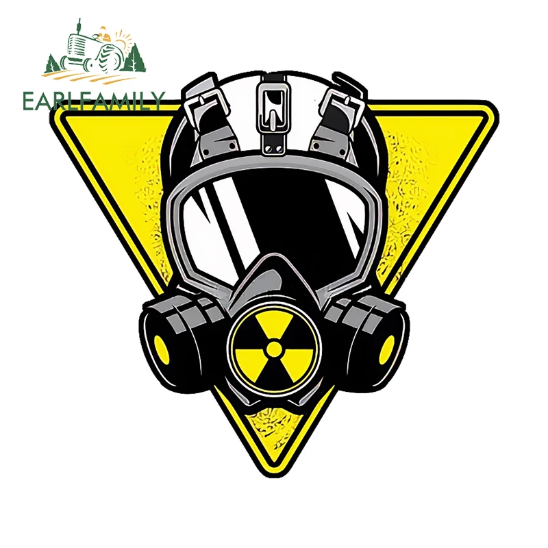 

EARLFAMILY 13 см × 11,8 см, знак противогаза, автомобильные наклейки, творческая личность, наклейки с изображением, солнцезащитный крем, виниловый декор на лобовое стекло автомобиля