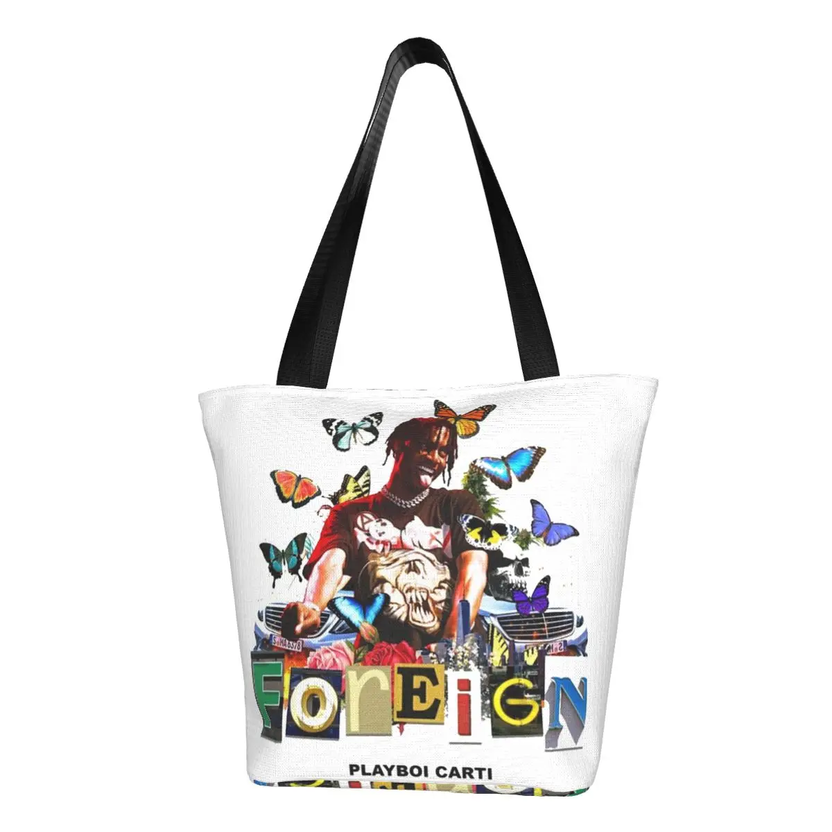 

Playboi Carti иностранная хозяйственная сумка cartier wlr magnolia Офисная Женская сумка модные забавные тканевые сумки