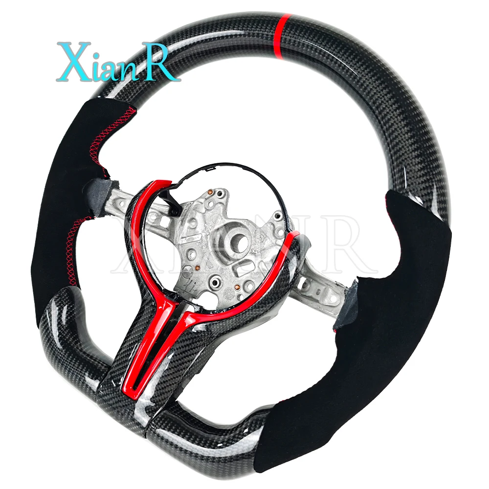 Индивидуальный руль из алькантары кожи и углеродного волокна для BMW E90 E60 E46 F30 F10 M2