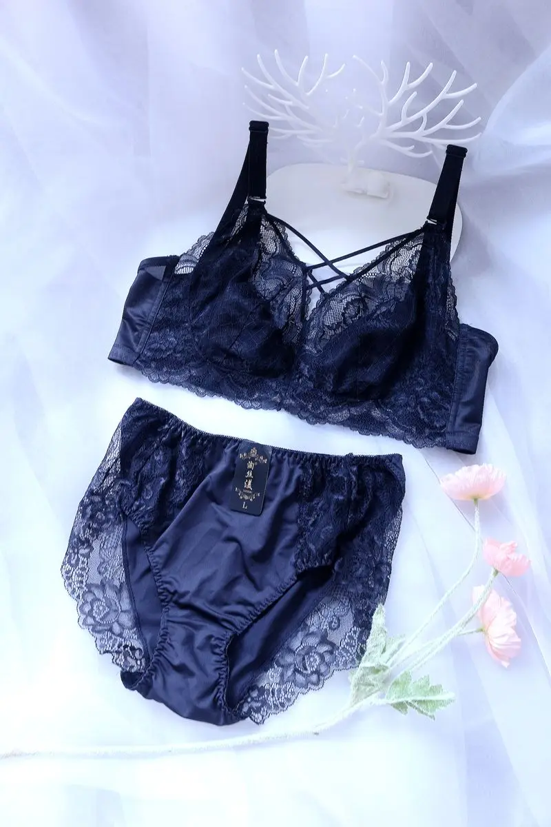 Женский кружевной комплект нижнего белья Ультратонкий с бюстгальтером на