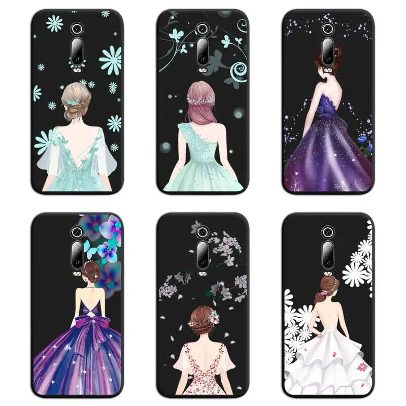 Formal Dress Girl Phone Case For Redmi 9A 9 8A Note 11 10 8 8T Pro Max K20 K30 K40 | Mobile Cases &amp Covers