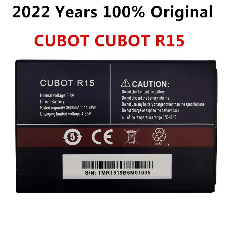 

100% New Original CUBOT R15 Battery 3000mAh Replacement backup battery For CUBOT R15 Cell Phone Batteries Bateria