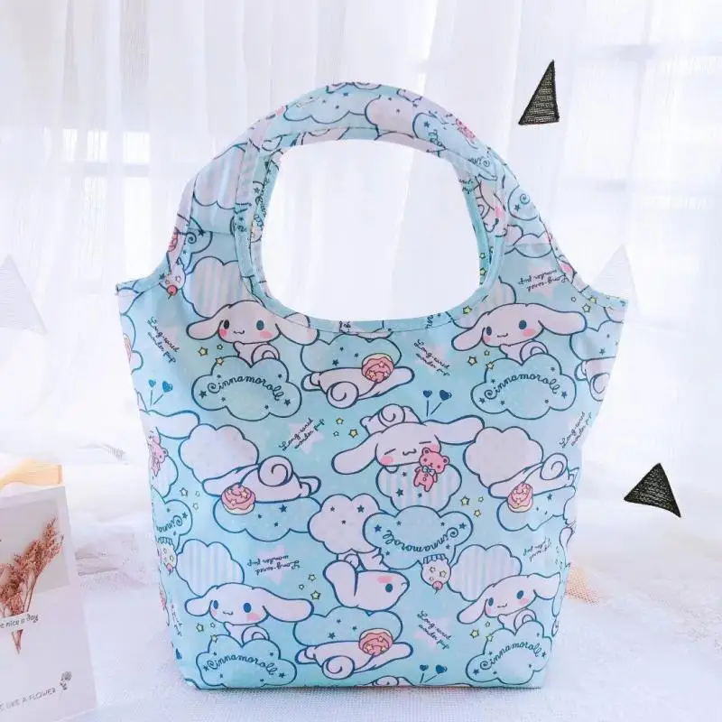Kawaii Sanrio Cartoon Insulated Bento Bag Hello Kitty Portable Lunch Bag Large Capacity Storage Bag Creative Birthday Gifts