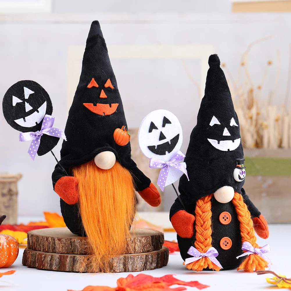 

Halloween Gnomes Plush Dolls Halloween Faceless Doll Decor Gift For Festivals Pumpkin Party Supply Holiday Festive Decortion