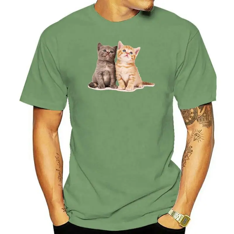 

Милые котята, футболка для влюбленных, футболки для котят всех размеров, Новинка