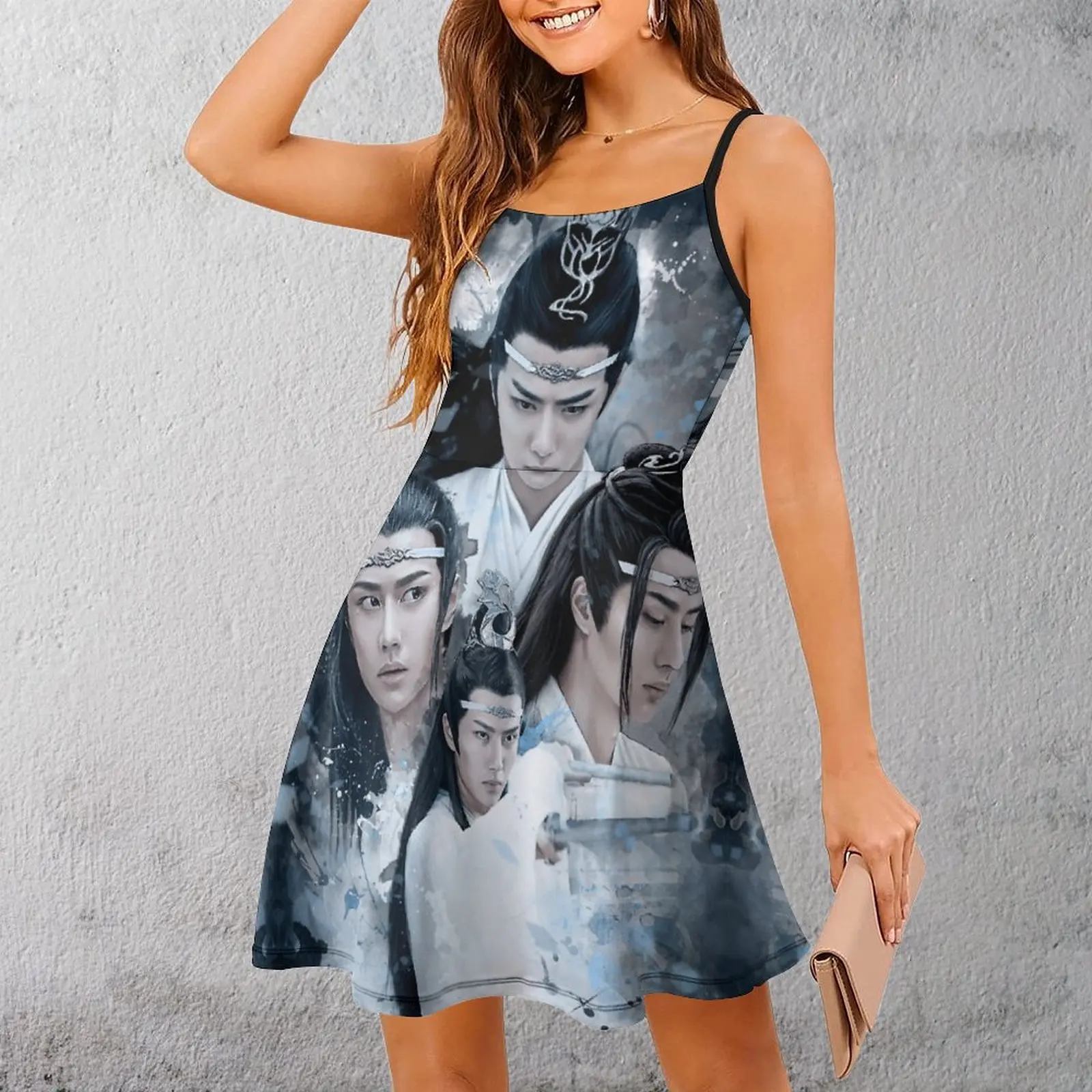 

Exotic Woman's Clothing Dresses The Untamed. Lan Wangji Women's Sling Dress Casual Graphic Parties Funny