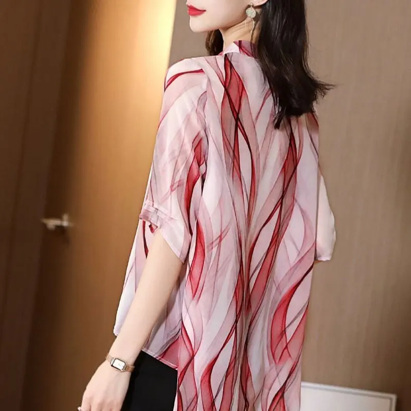 Женская шифоновая блузка Gefevoqe