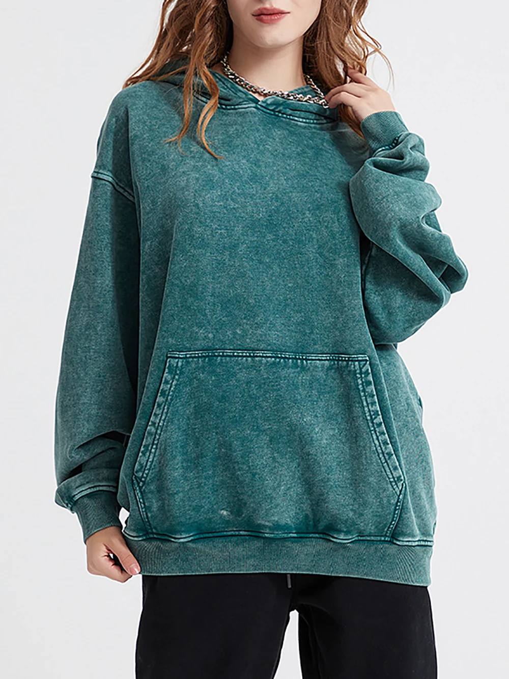 Однотонные толстовки унисекс ZESSAM с капюшоном винтажные старые хлопковые