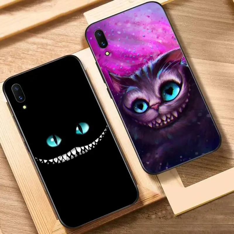 

Disney Alice in Wonderland Cheshire Phone Case For Oppo Reno Realme C3 6Pro Cover For vivo Y91C Y17 Y19 Funda Capa