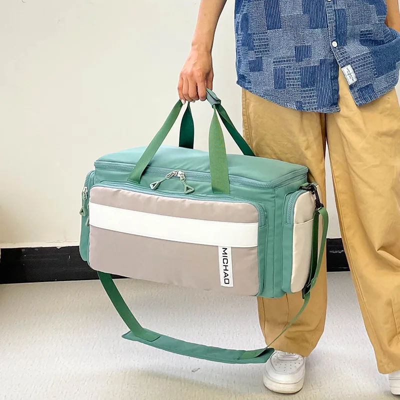 Large Gym Fitness Bag for Women Yoga Travel Luggage Handbag Suitcases Beach Swimming Duffle Weekend Sports Men'S Shoulder Bag