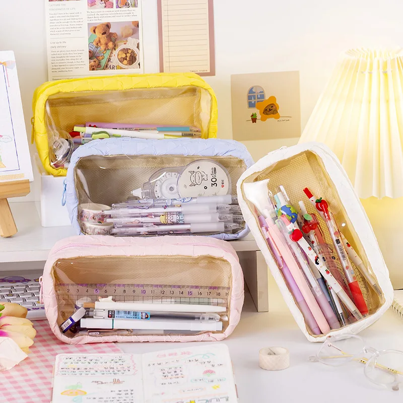 Case Soft Cotton Gift Estuches School Pencil Box Pencilcase Pencil Bag School Supplies Stationery