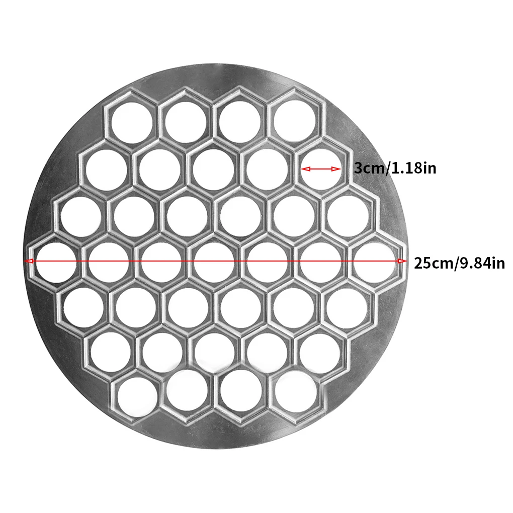 

Dumpling Mould 37 Holes DIY Sturdy Mold Aluminum Large Bakeware Accessories Reusable Baking Tools Kitchen Pastry Machine