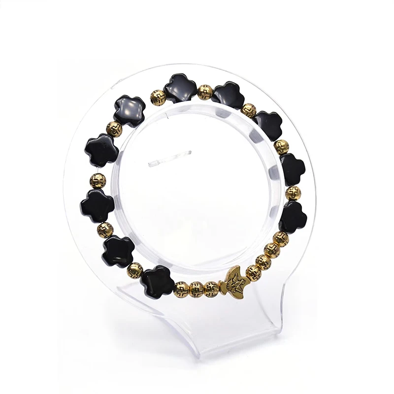 Браслет из натурального агата с изображением христианского Иисуса |