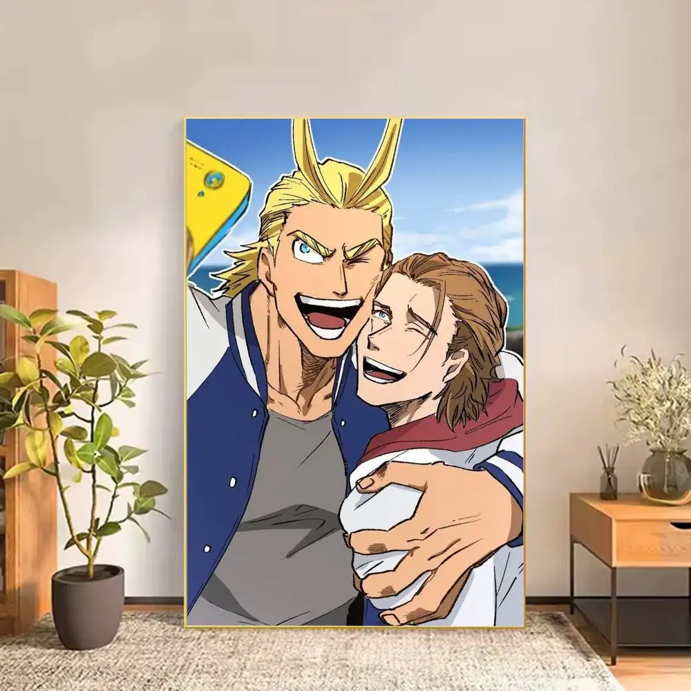 Фото Постер A-All M-Might T-Toshinori Y-Yagi-AMTY, универсальный водонепроницаемый настенный декор высокого разрешения, самоклеящийся декор для любого пространства, идеальный подарок №4