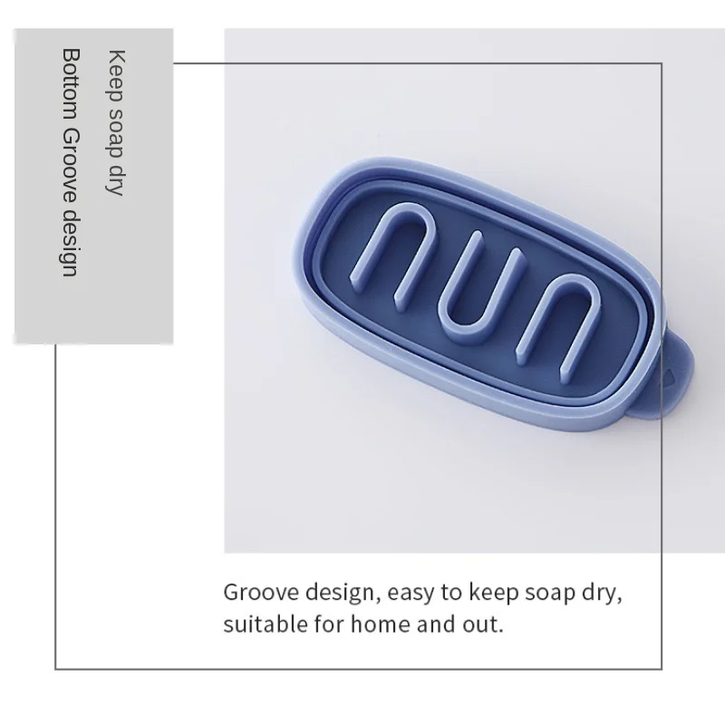 Силиконовая портативная мыльница водонепроницаемый контейнер для чехла милый